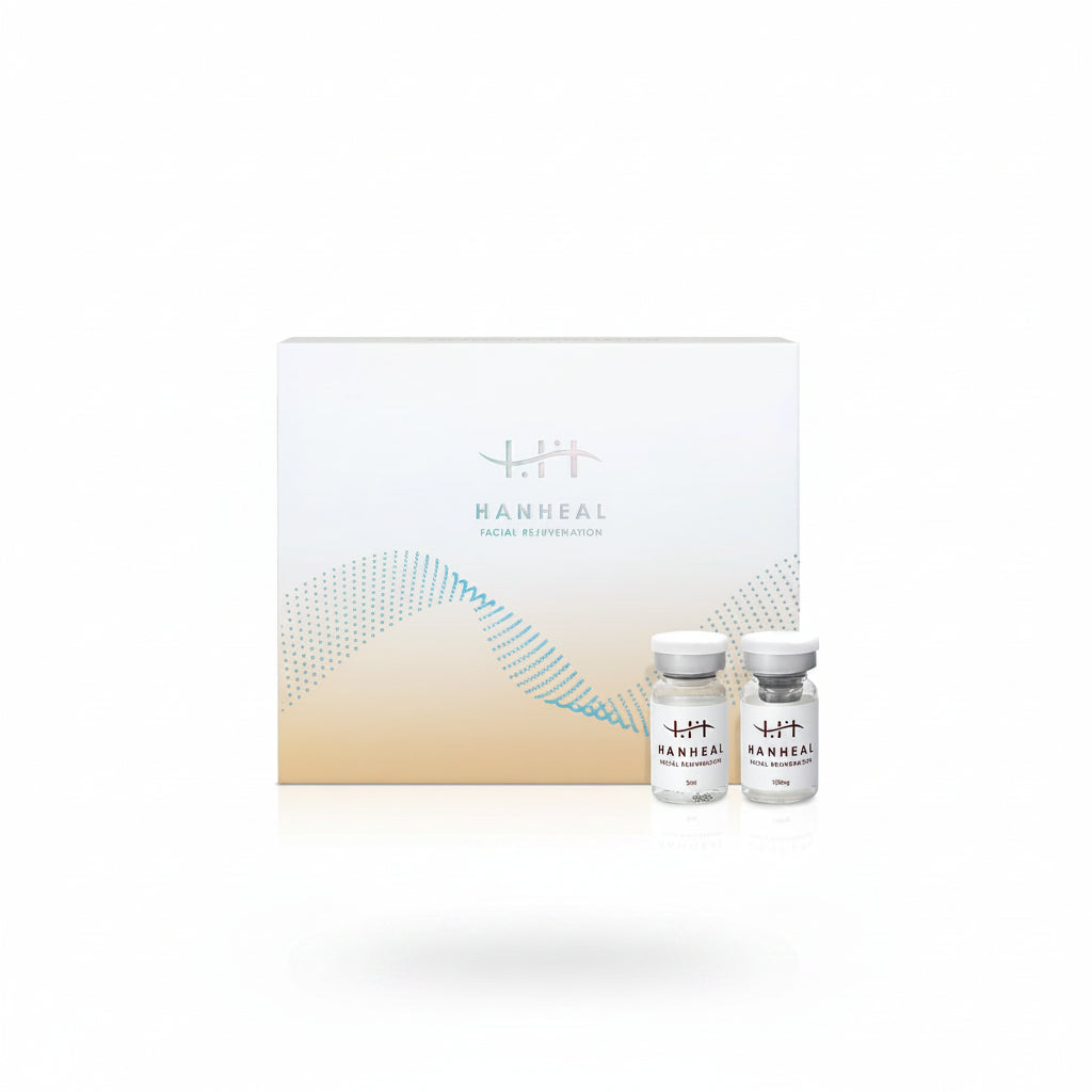 Hanheal Exosome Facial Rejuvination, 100mg X 5 Vials X 5 solvent Vilas